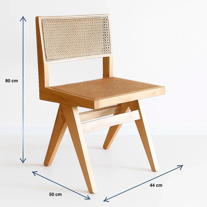 SILLA SAVIA DE RATTAN - NATURAL - 4