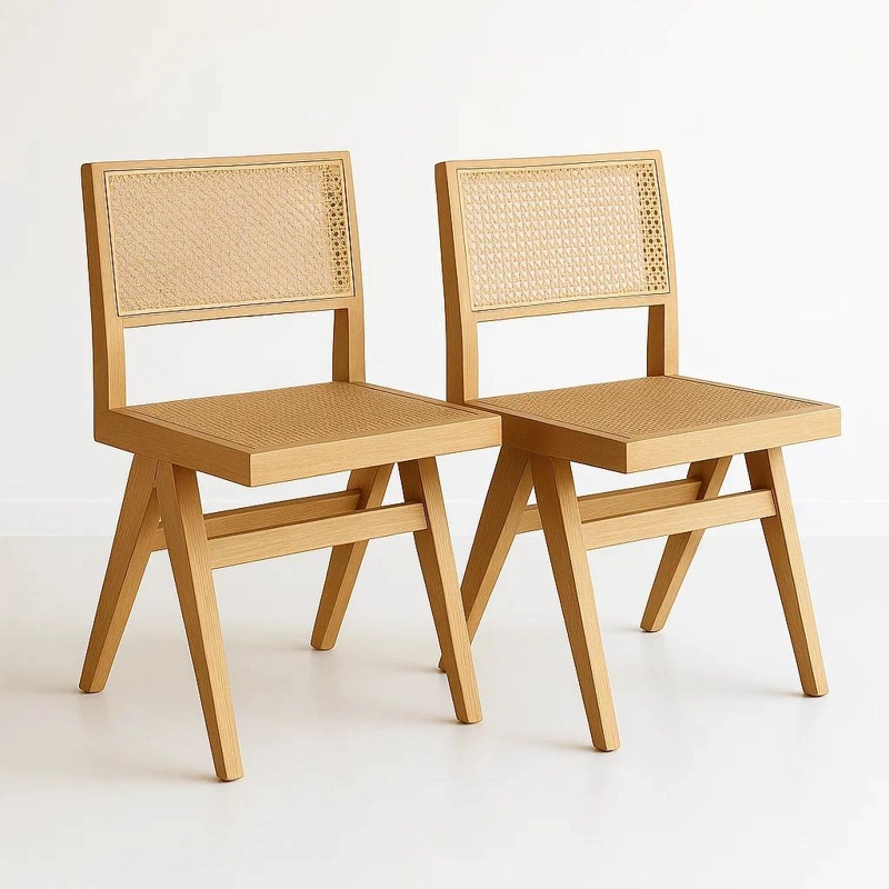 PACK DE 2 SILLAS SAVIA DE RATTAN - NATURAL - 1