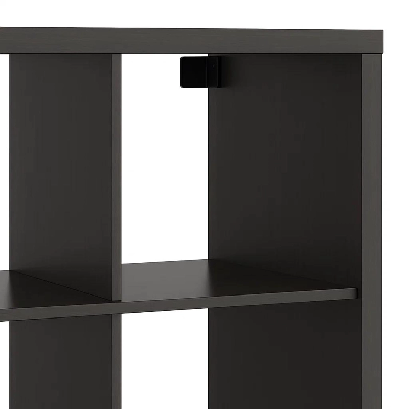 ESTANTE MODULAR ZYNO CON 8 COMPARTIMENTOS 39X76X146 - NEGRO - 6