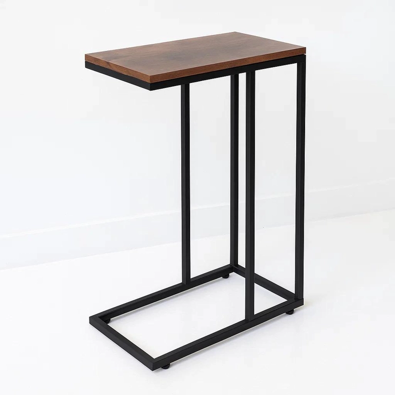 MESA LATERAL MODERNA CON MARCO METALICO - 1
