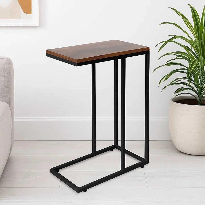 MESA LATERAL MODERNA CON MARCO METALICO - 2