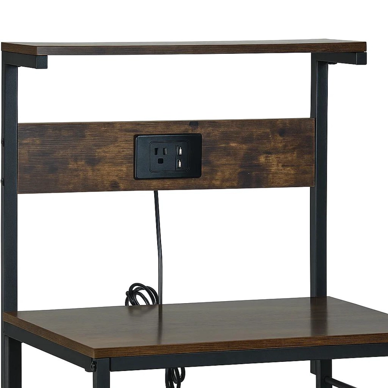 RACK ORGANIZADOR RUSTIK PRO CON ESTACION DE CARGA INTEGRADA (2 ENCHUFES + 2 USB) - 6
