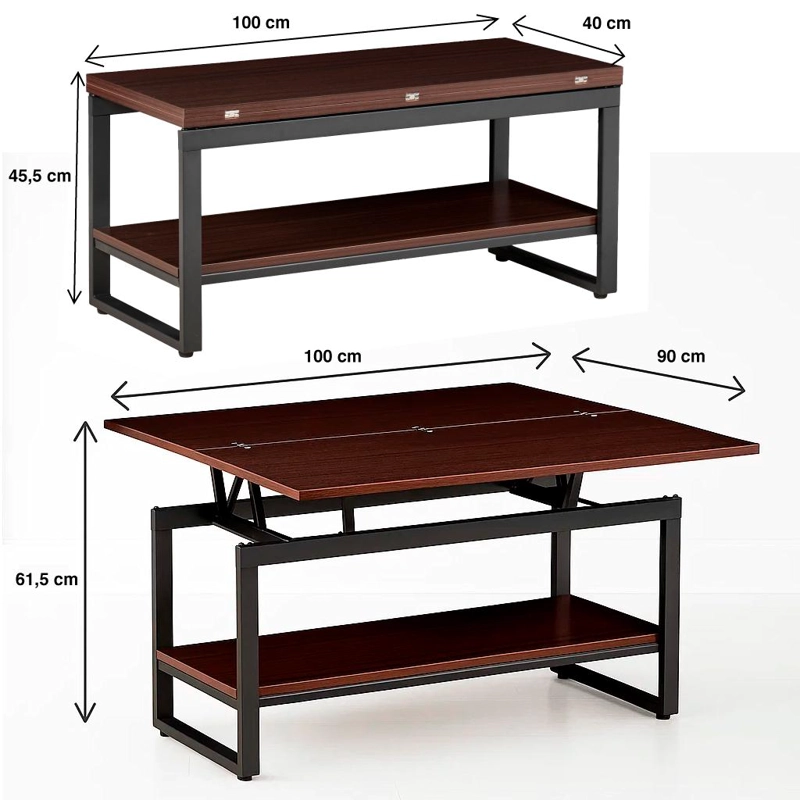 MESA DE CENTRO SOMBRA EXPANDIBLE - WALNUT - 4