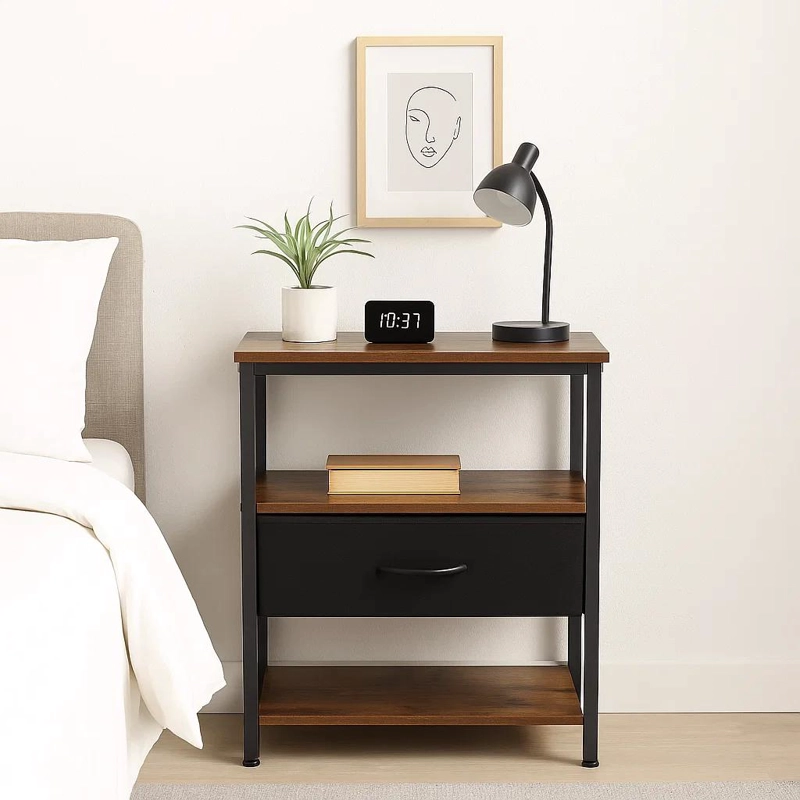 PACK DE 2 VELADORES ESTILO INDUSTRIAL BLACK WOOD - 3