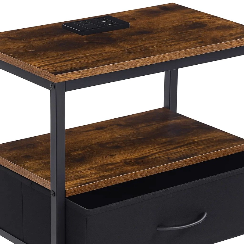 PACK DE 2 VELADORES ESTILO INDUSTRIAL BLACK WOOD - 6