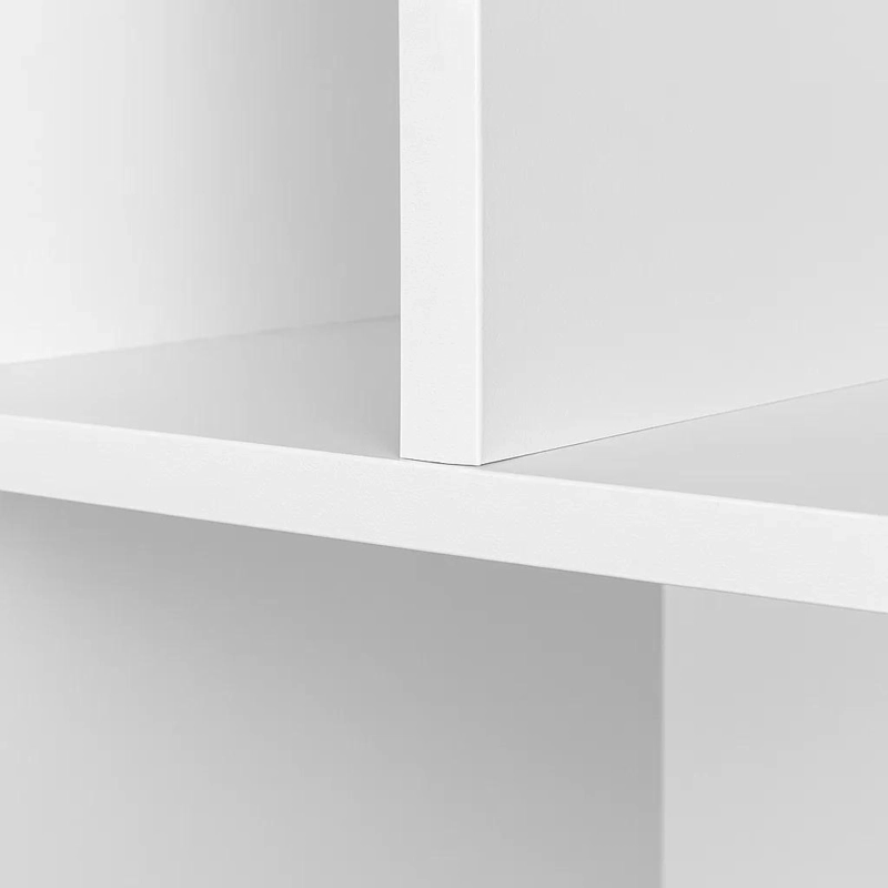 ESTANTERIA MODERNA ZIGZAG DE 6 NIVELES 80X23.5X187.5 - BLANCO - 6