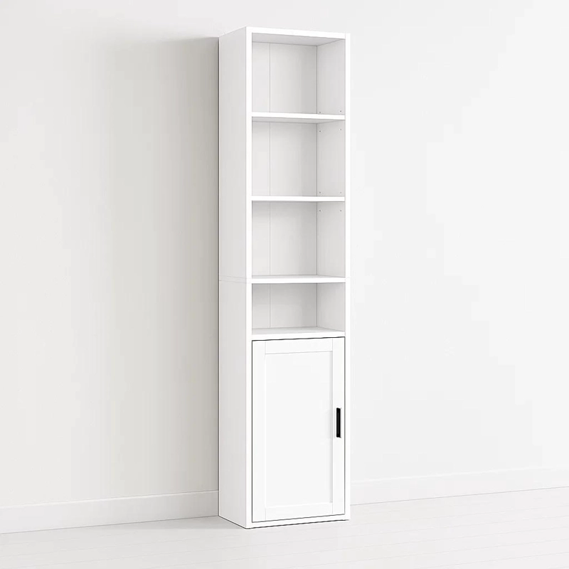 LIBRERO MULTISTORE CON PUERTA - BLANCO - 1