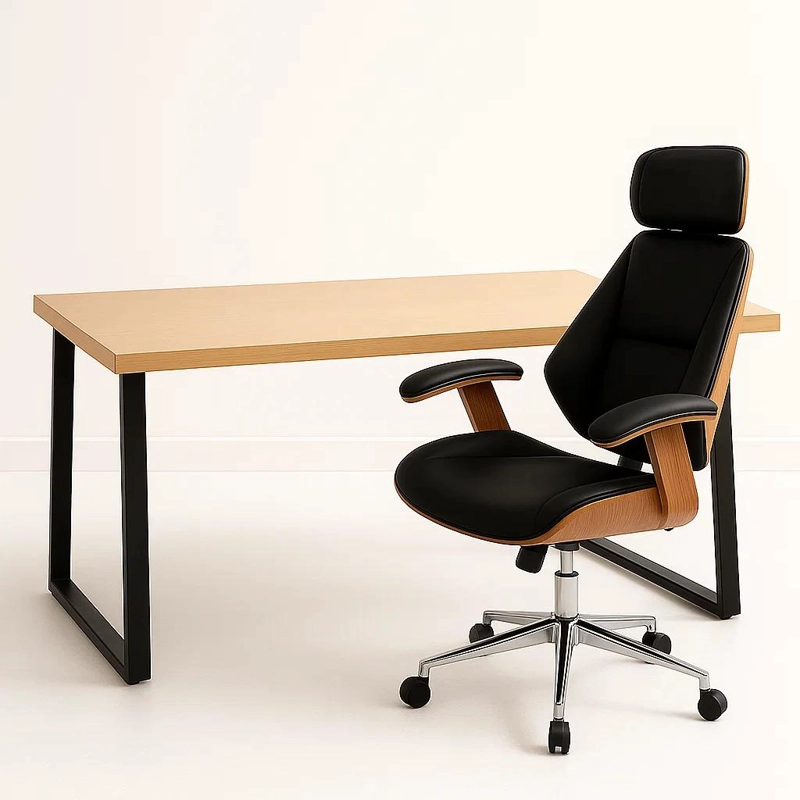 SET NORDIC WORK MDF - NATURAL - 1