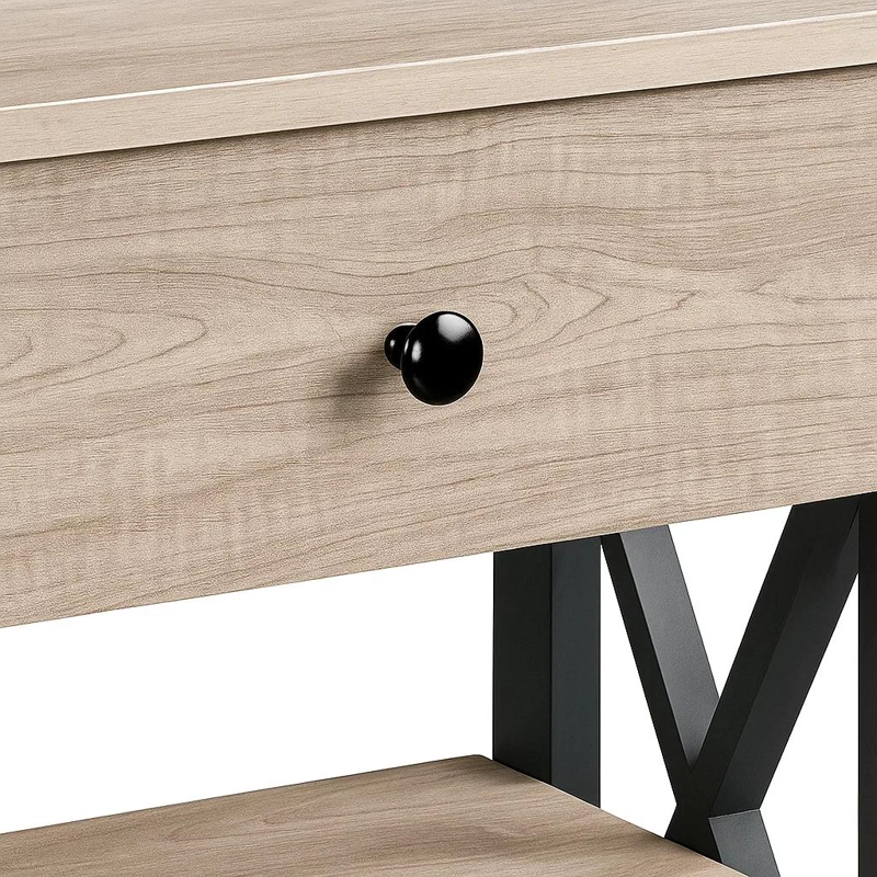 ARRIMO CON CAJON Y 2 ESTANTES DE ALMACENAJE 30X100X80 - 6