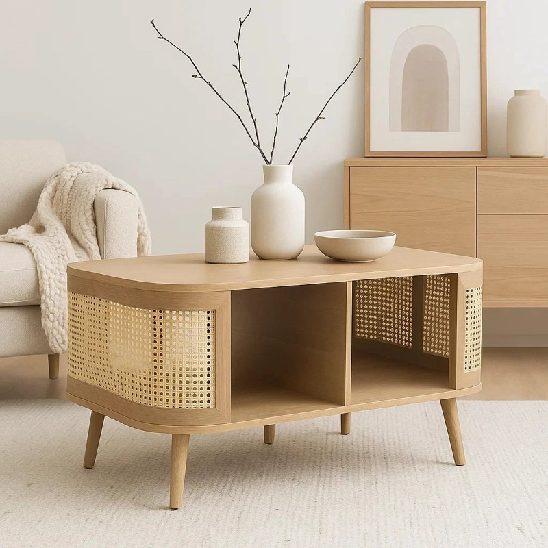 MESA DE CENTRO SIENA RATTAN - NATURAL - 3