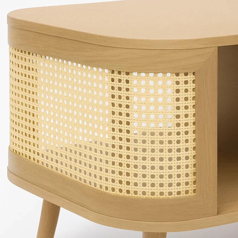 MESA DE CENTRO SIENA RATTAN - NATURAL - 6