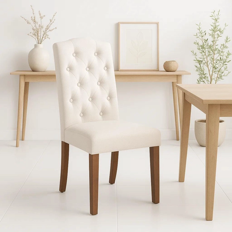 SILLA DE COMEDOR ACOLCHADA MADERA ELEGANCE - 2