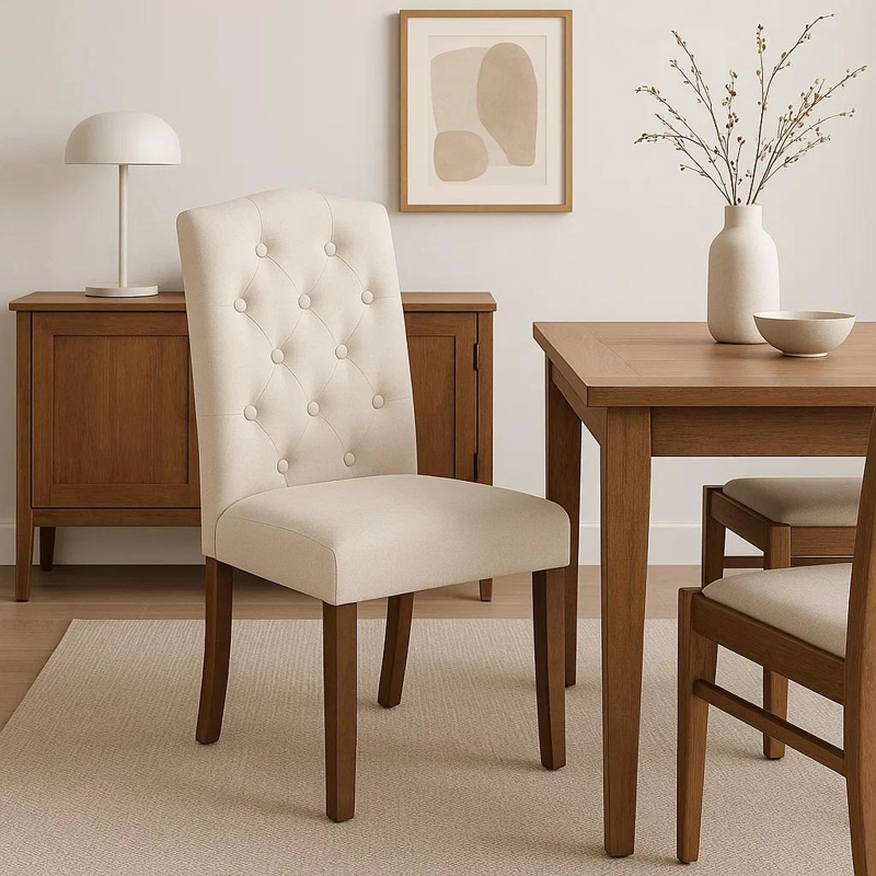 SILLA DE COMEDOR ACOLCHADA MADERA ELEGANCE - 3