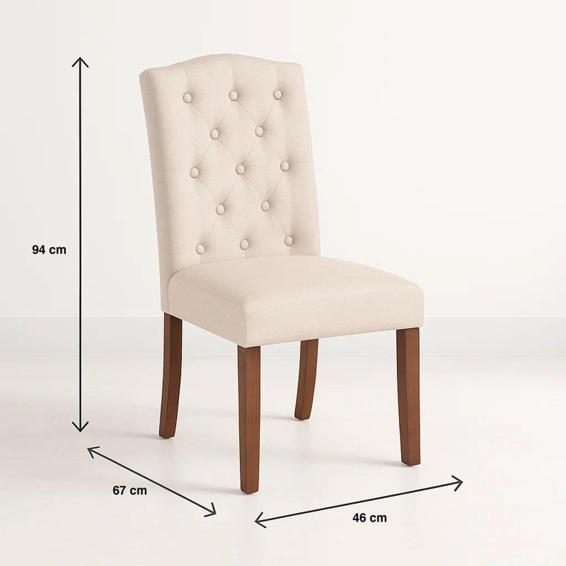 SILLA DE COMEDOR ACOLCHADA MADERA ELEGANCE - 4