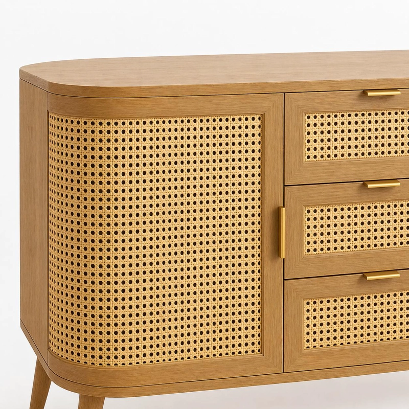 RACK DE TV SIENA RATTAN - NATURAL - 6