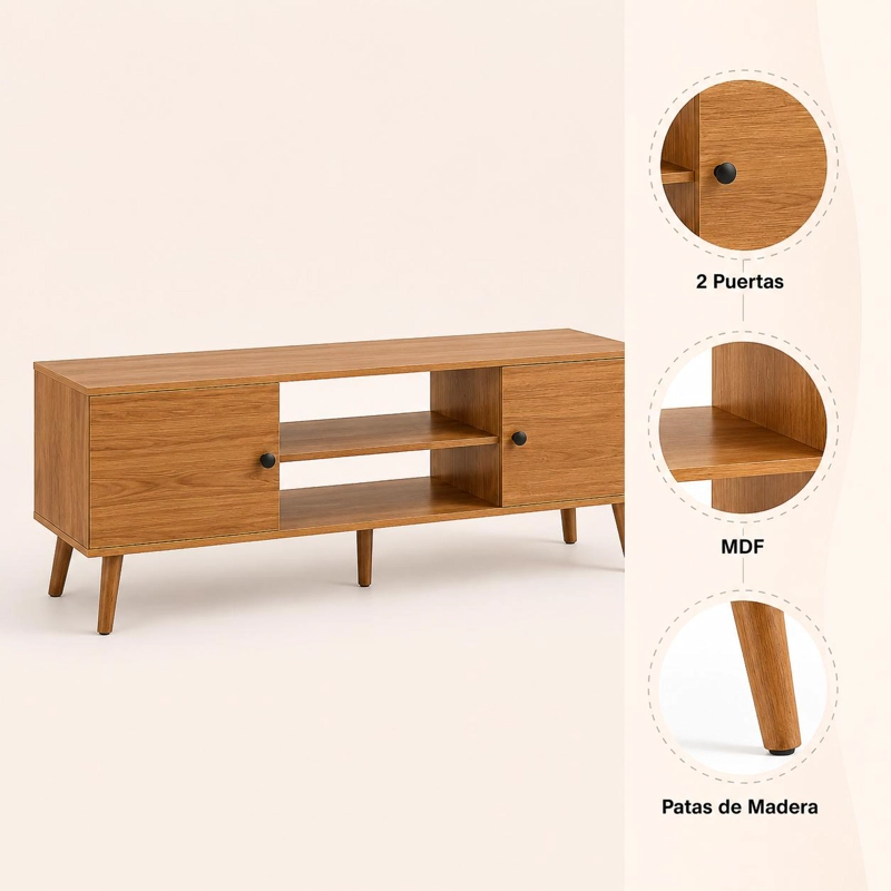 RACK DE TV ATRIA - RUSTICA - 5