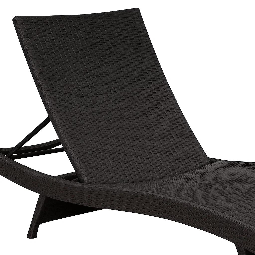 PACK DE 2 REPOSERAS MODERNA PARA TERRAZA O PISCINA EN RATAN - 6
