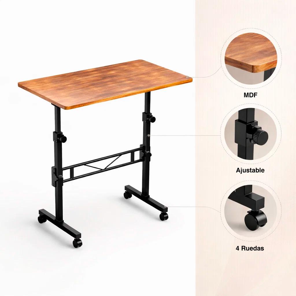 MESA ESCRITORIO AJUSTABLE VINNA 80X40X74 - 5