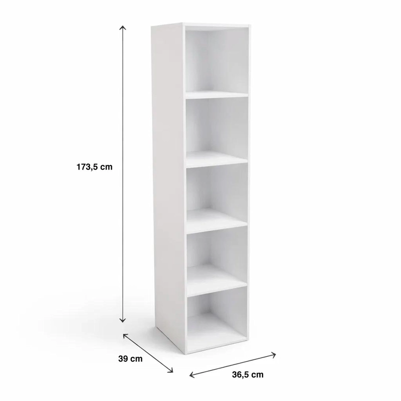 ESTANTE EIRY 5 COLOR BLANCO - 4