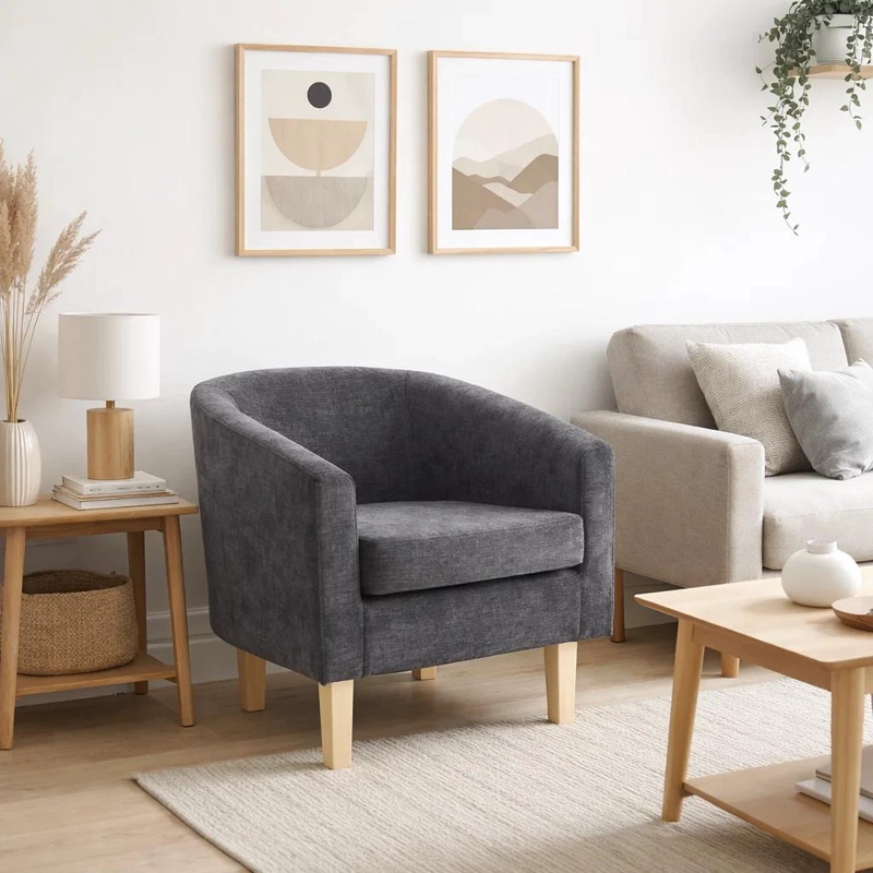 SILLON COMPACTO WOODLINE - GRIS - 3