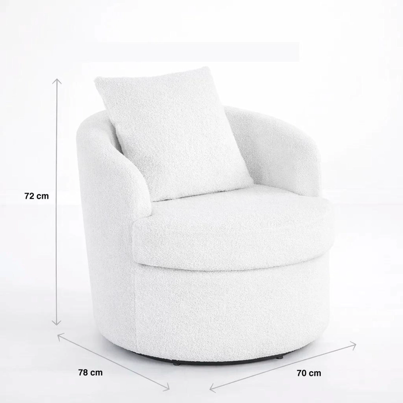 SILLON GIRATORIO TEDDY COMFORT 360° - 4