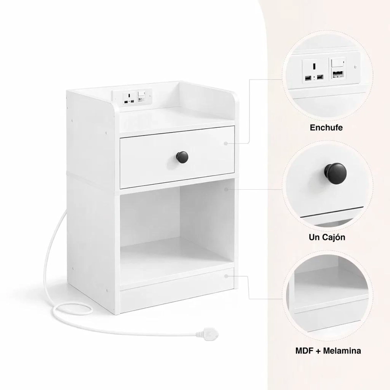VELADOR LUMA MINI CON ENCHUFE INTEGRADO COMPACTO - BLANCO - 5