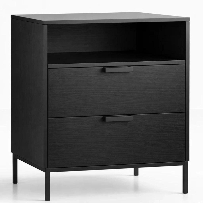 VELADOR NOIR LOFT NEGRO CON PATAS METALICAS - 6