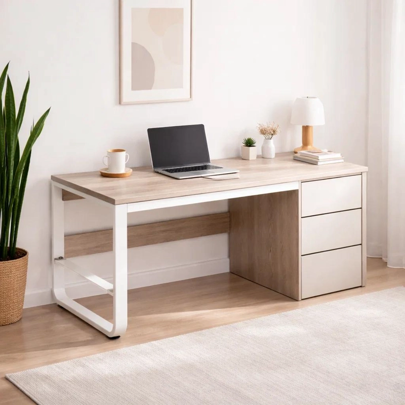 ESCRITORIO CON CAJONES ANDORRA GRAY - 2