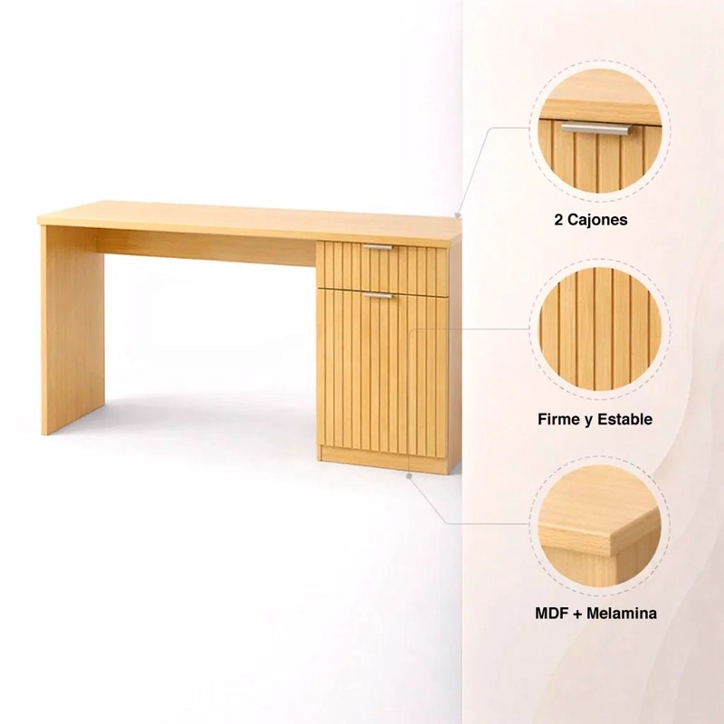 ESCRITORIO HARMONY 120CM MADERA - 5