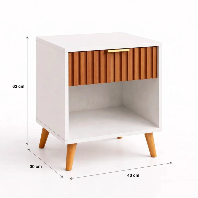 VELADOR TOULOUSE BLANCO / MADERA - 4