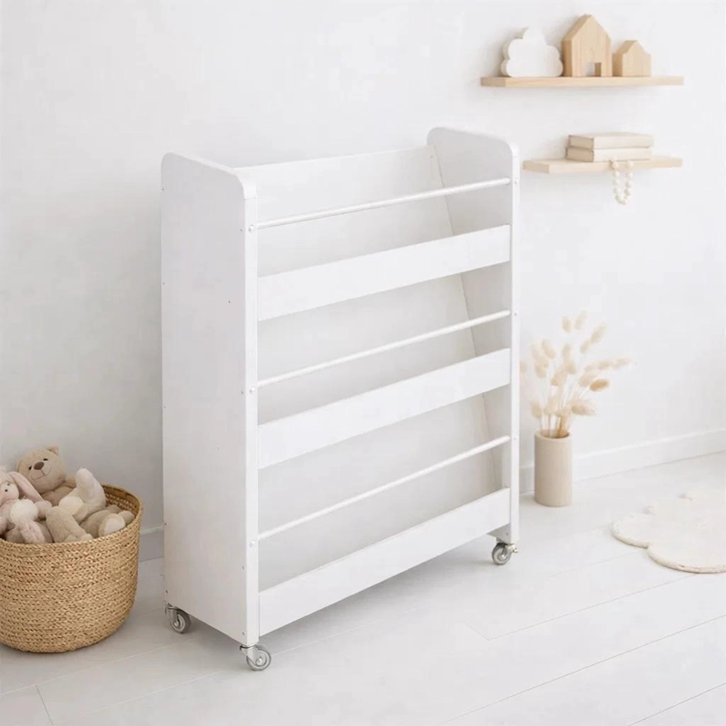 ESTANTERIA CON RUEDAS 3 NIVELES BLANCA - BLANCO - 2