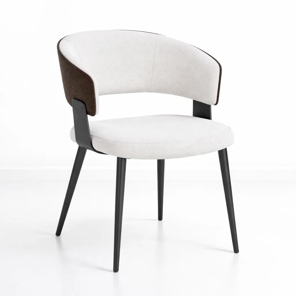 SILLA KLOPS VELVET - BLANCAS - 1