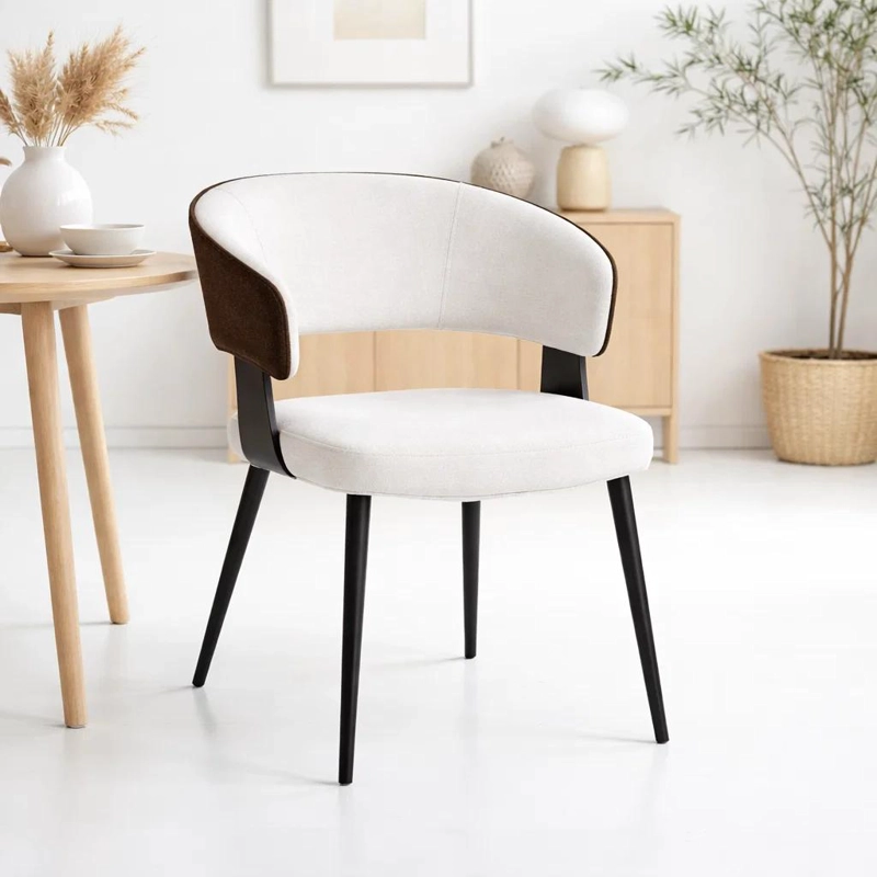 SILLA KLOPS VELVET - BLANCAS - 2