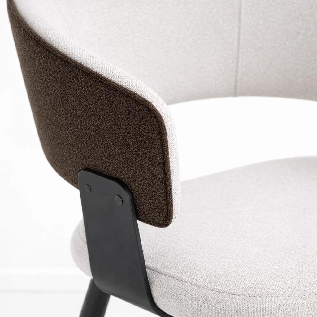 SILLA KLOPS VELVET - BLANCAS - 6