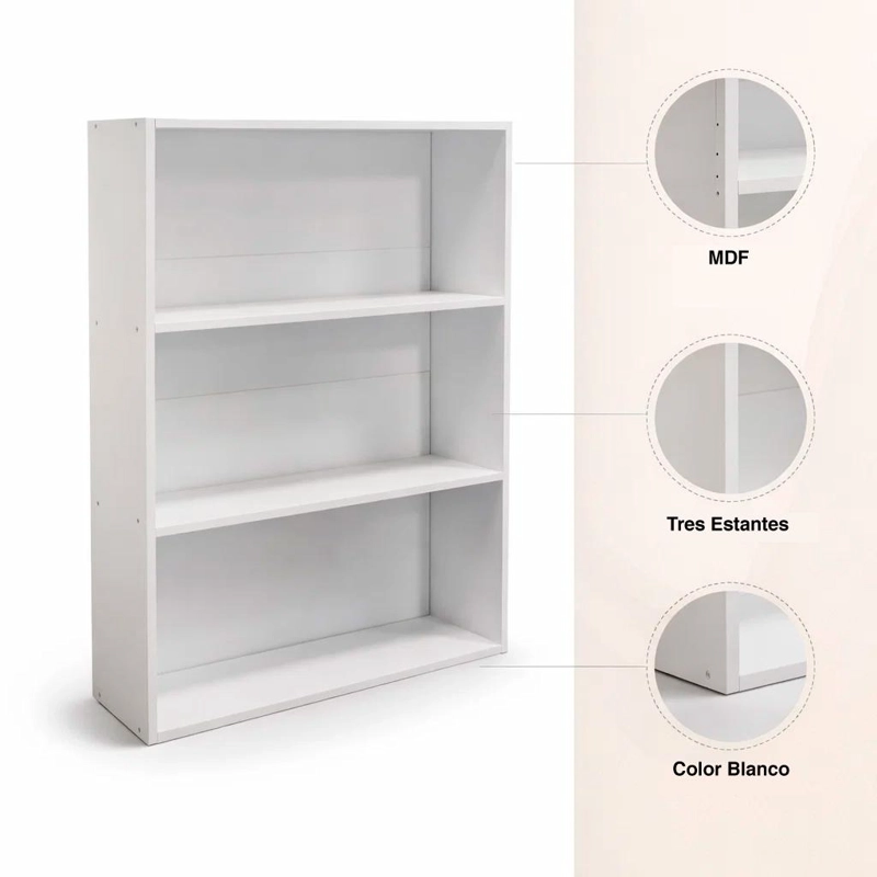 ESTANTE CLEANLINE COLOR BLANCO - 5