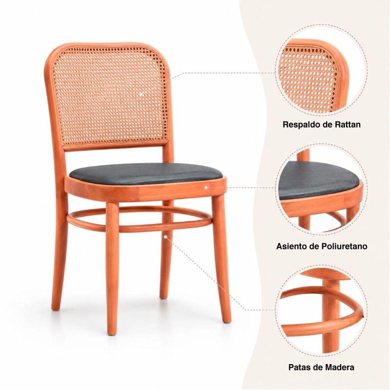SILLA DE COMEDOR HONO 44X48X86 - 5