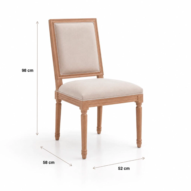 PACK DE 2 SILLAS DE COMEDOR MAZGA 58X52X98 - 4