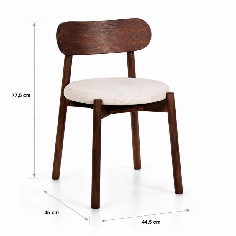 PACK DE 2 SILLAS DE COMEDOR BAUEN 44X45X77 - 4
