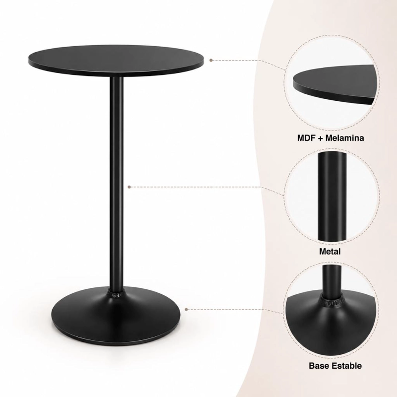 MESA ALTA PARA BAR GUJI 60X60X100 - 5