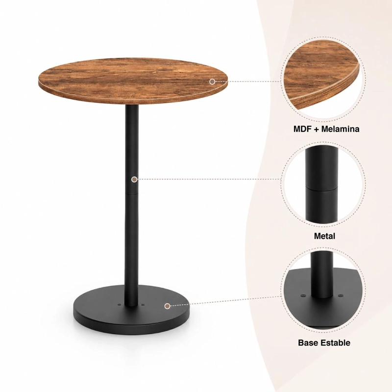 MESA ALTA PARA BAR BOFYA 60X60X100 - 5