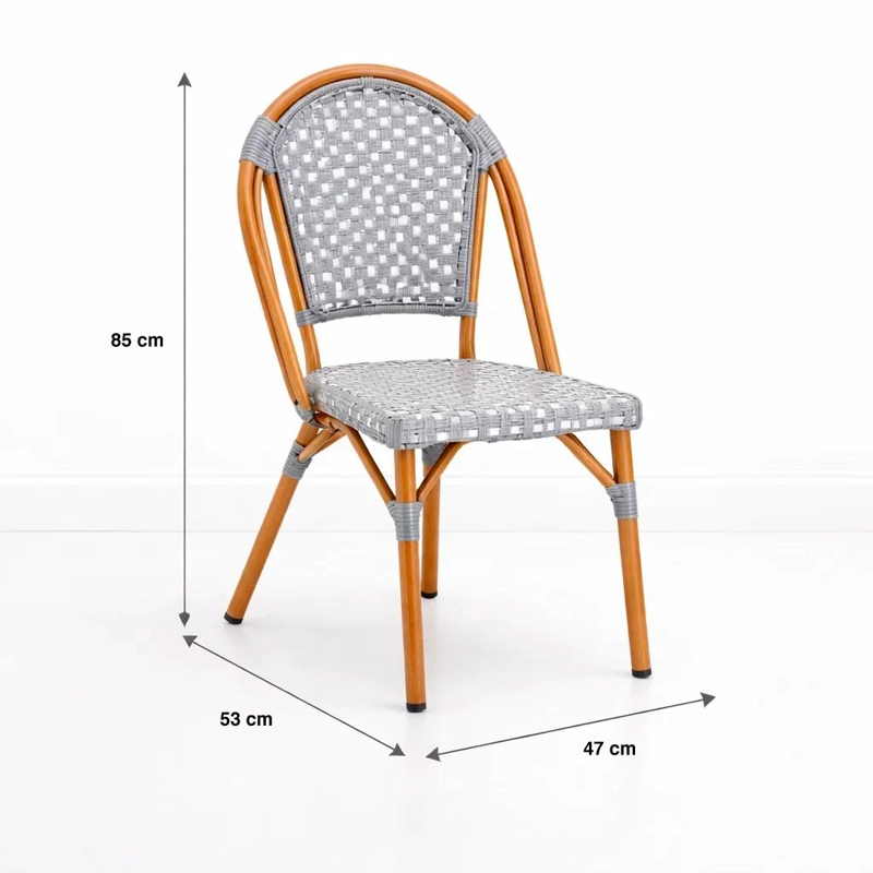PACK DE 4 SILLAS BISTRO DE EXTERIOR RESISTENTE AL AGUA Y AL SOL - 4