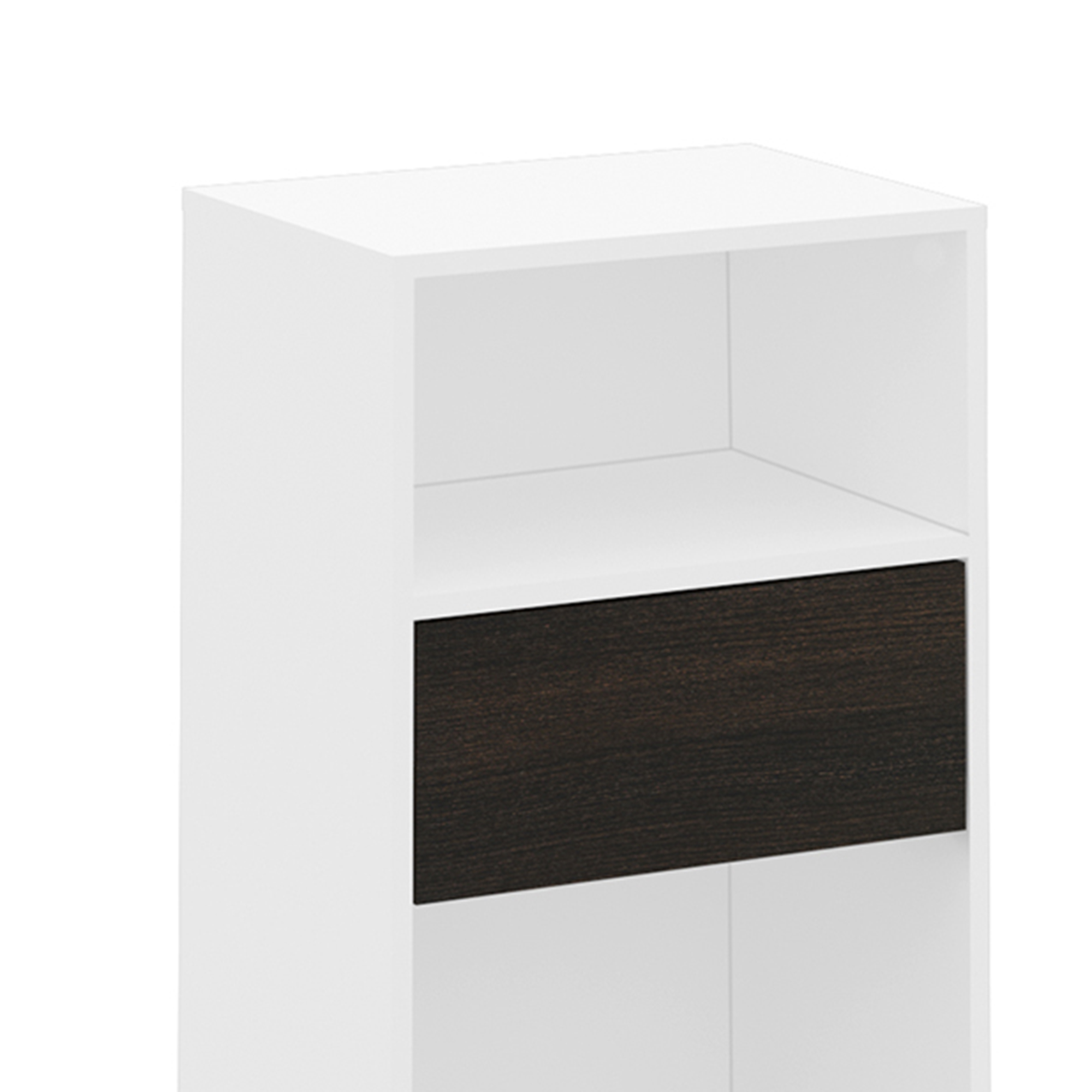 ESTANTERIA TECNOMOBILI BLANCO/CAFE - 2