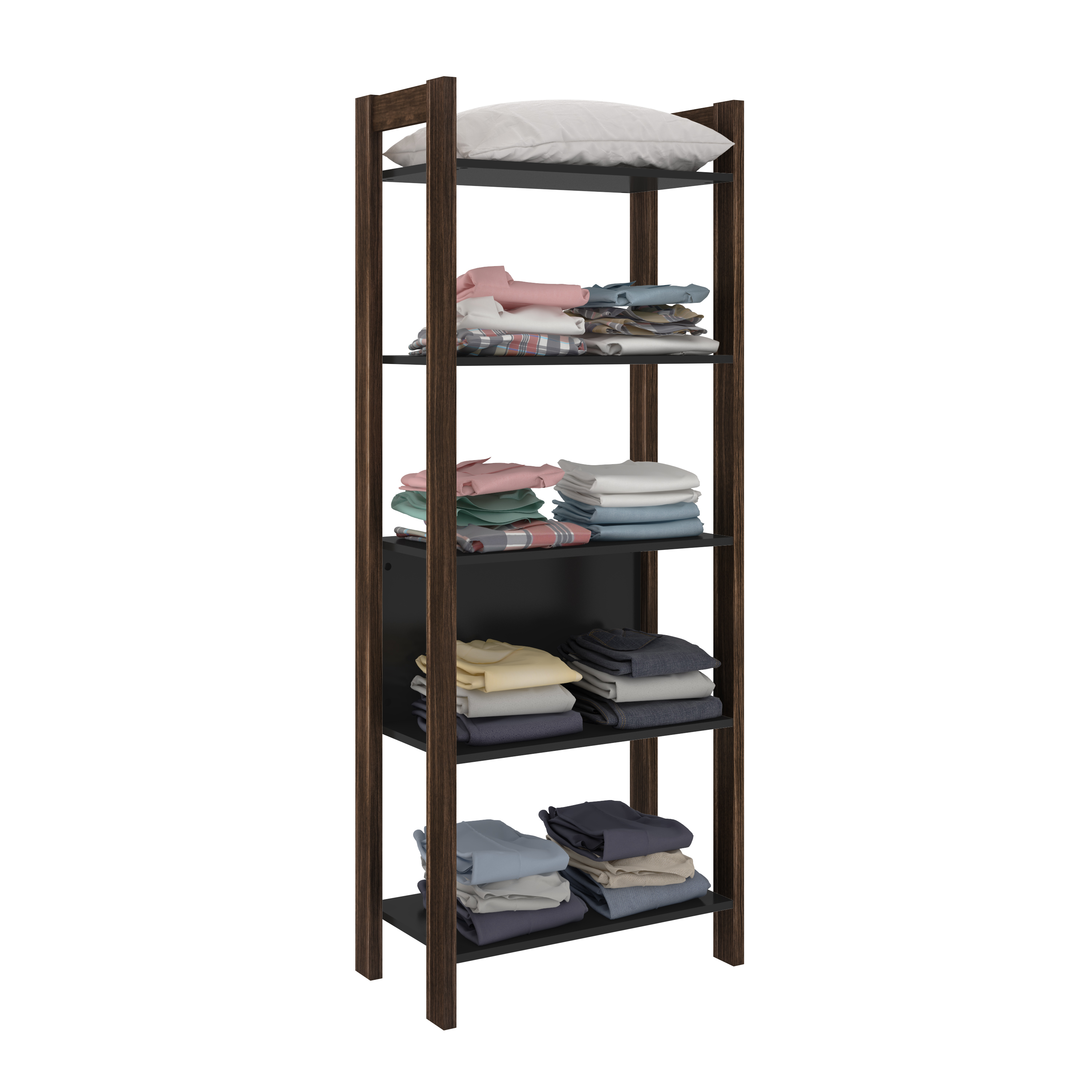 ORGANIZADOR ESTANTE TECNOMOBILI  NOGAL - 1