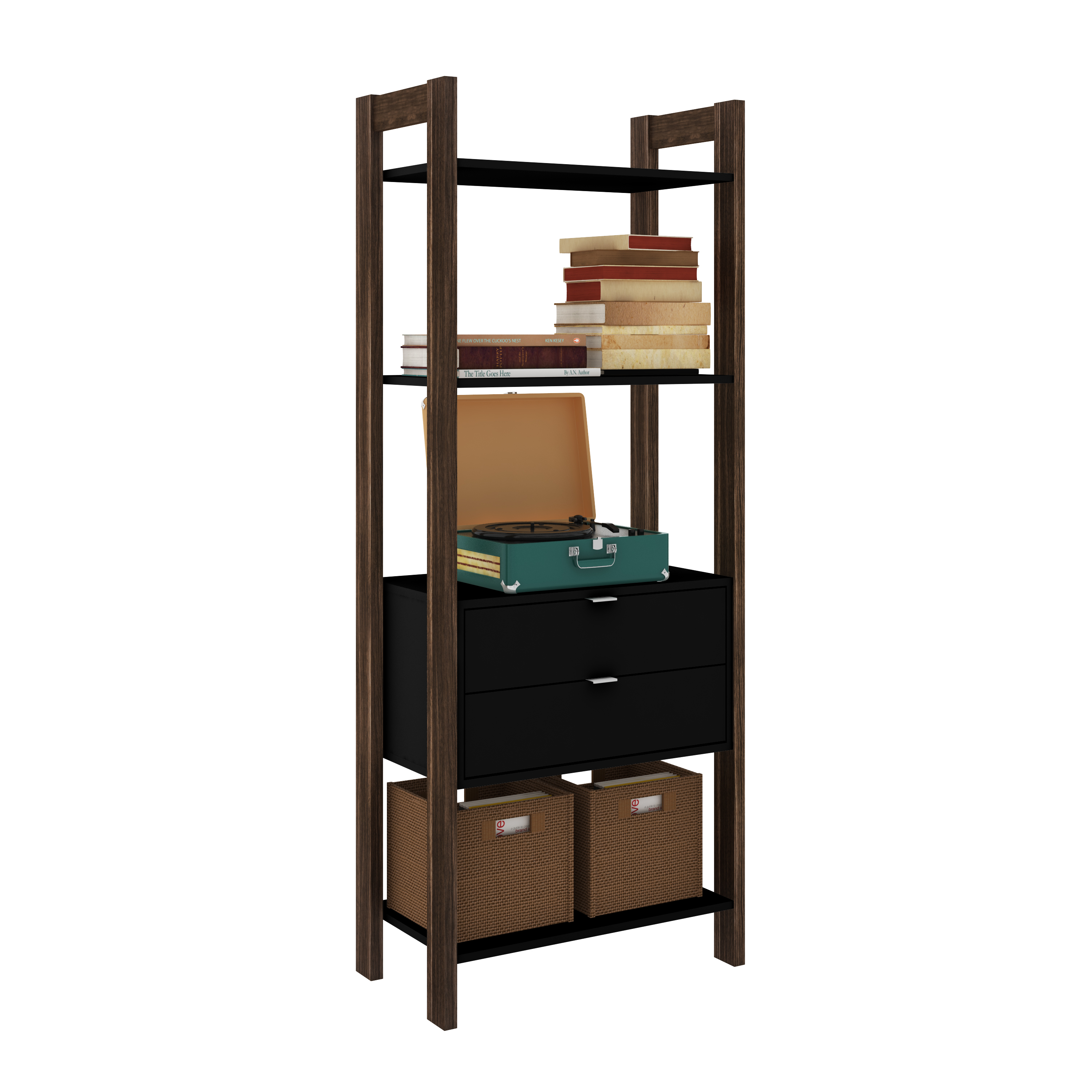GABINETE EN COLOR NEGRO - 1