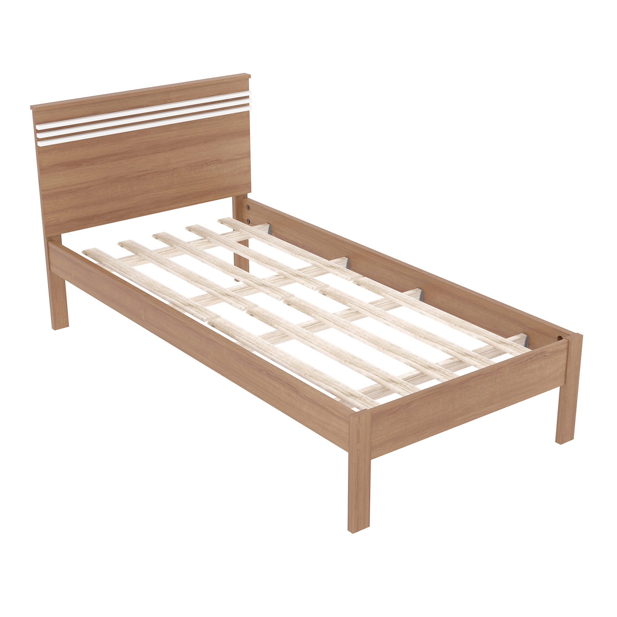 CAMA 1 PLAZA COLOR ALMEDRA - 1