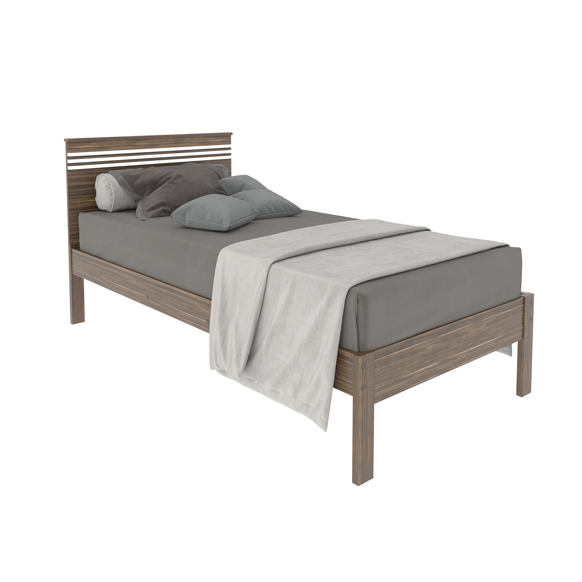 CAMA 1 PLAZA COLOR NOGAL - 2
