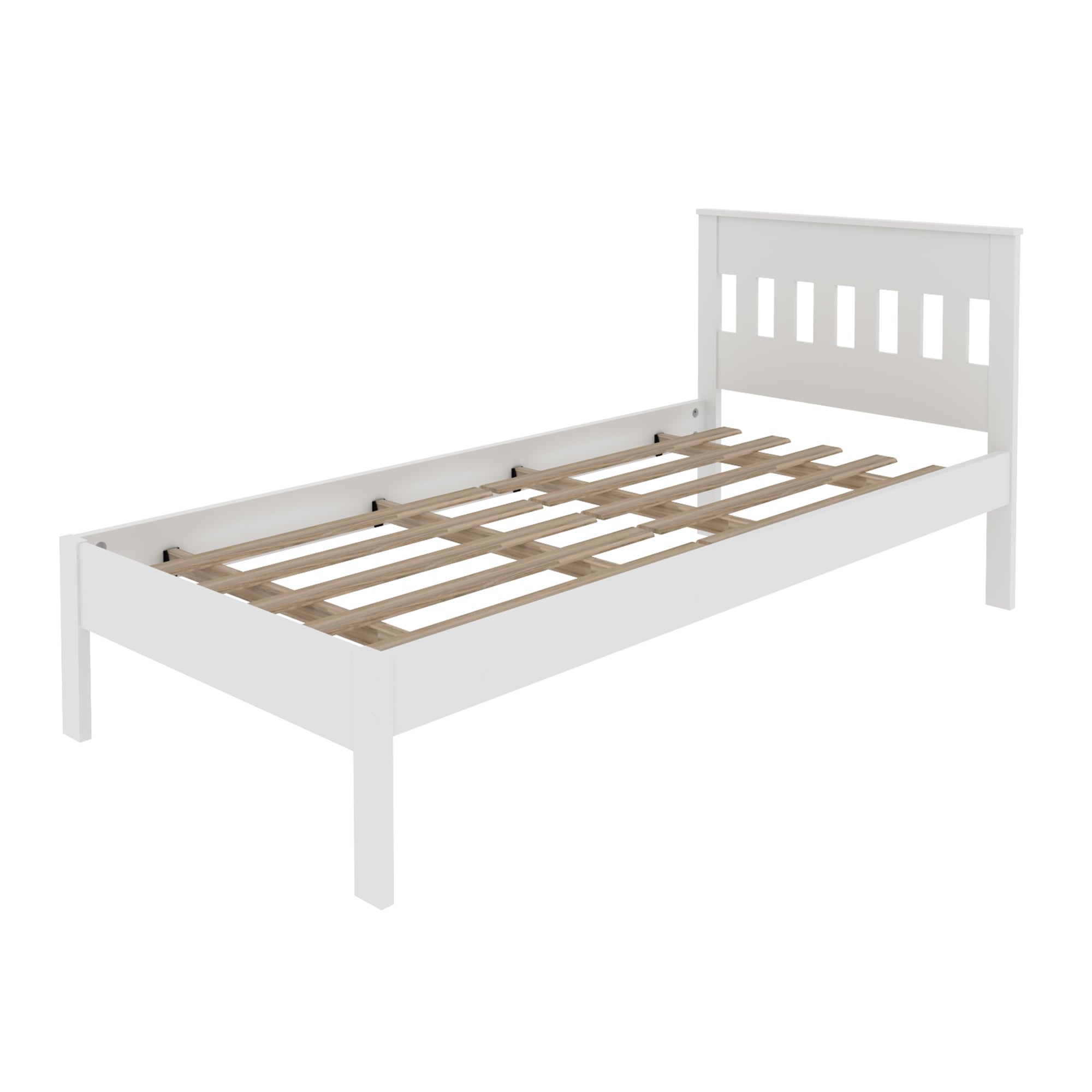 CAMA 1 PLAZA COLOR BLANCO - 1