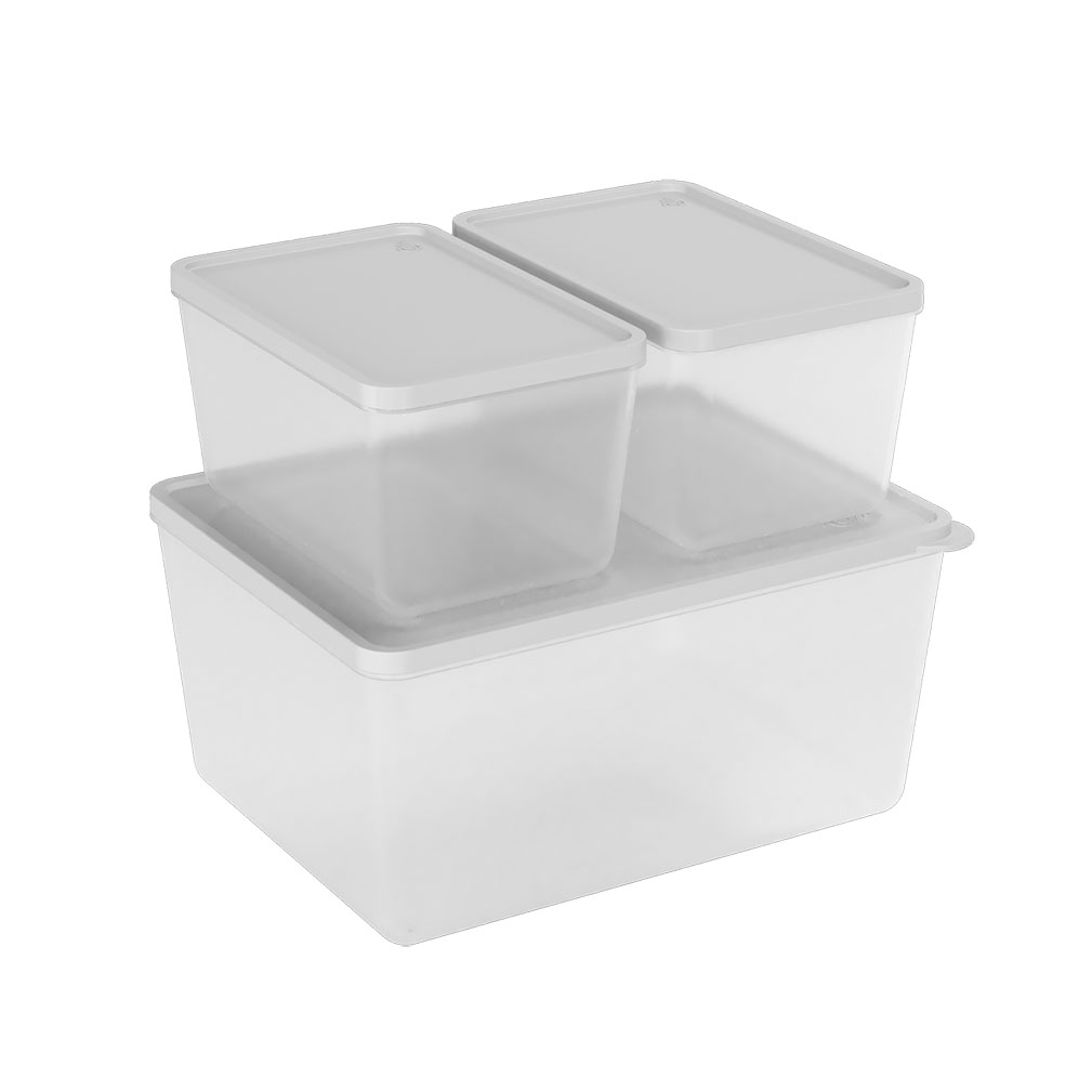 JUEGO 3 POTES BLANCO - 1
