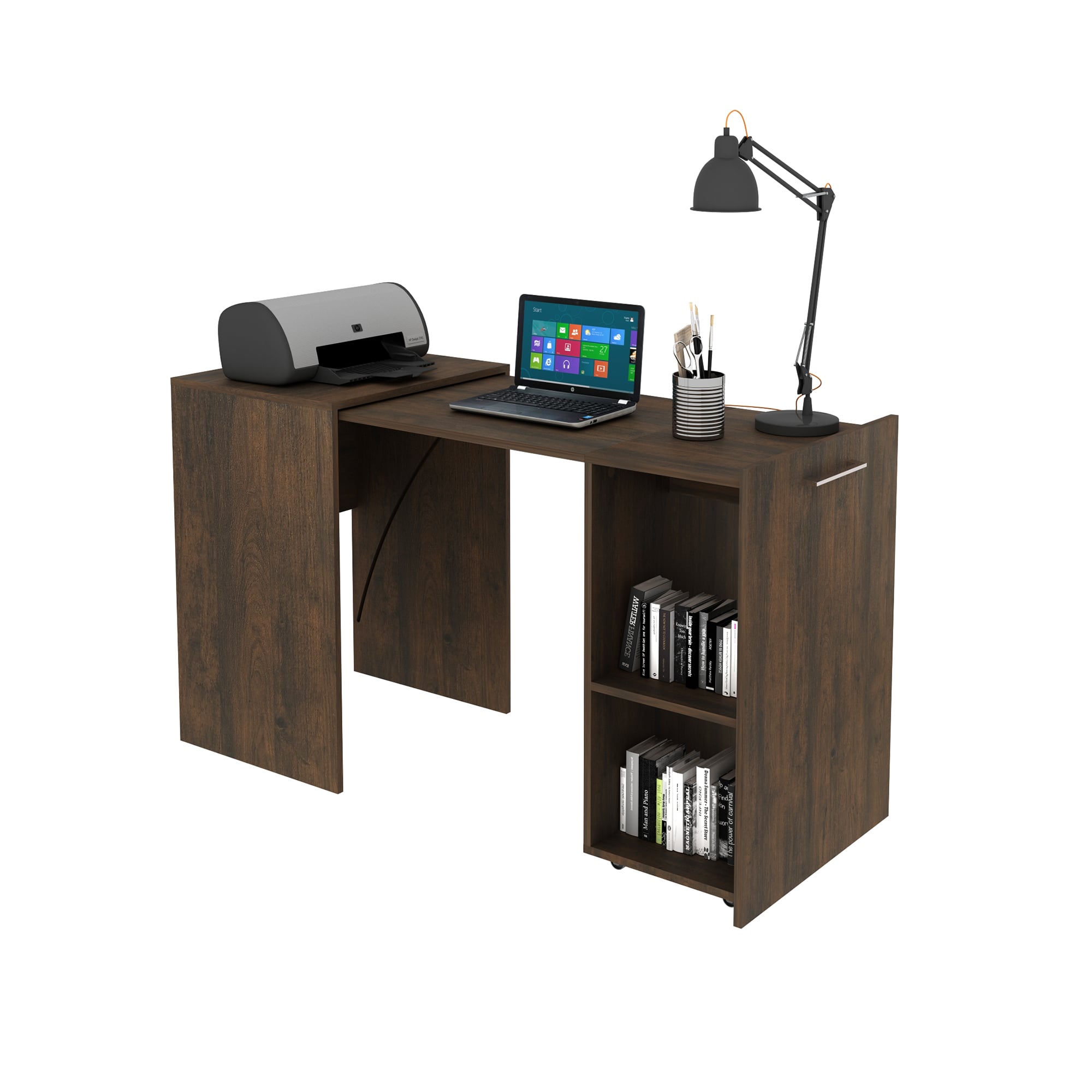ESCRITORIO TECNOMOBILI ME4170.0005 MULTIFUNCIONAL PLEGABLE RUSTICO - 1