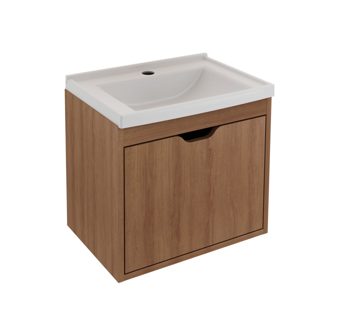 MUEBLE TECNOMOBILI BN3632.0002 BAÑO AEREO CON 1 PUERTA ALMENDRA MDP - 1